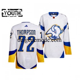 Kinder Buffalo Sabres Eishockey Trikot TAGE THOMPSON 72 Adidas 2022-2023 Reverse Retro Weiß Authentic